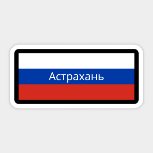 Astrakhan City in Russian Flag Sticker